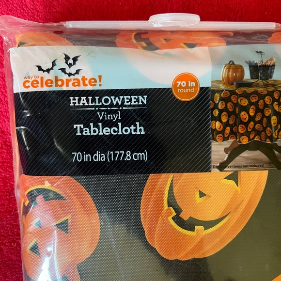 Celebrate Halloween Vinyl Tablecloth - Picture 2 of 4